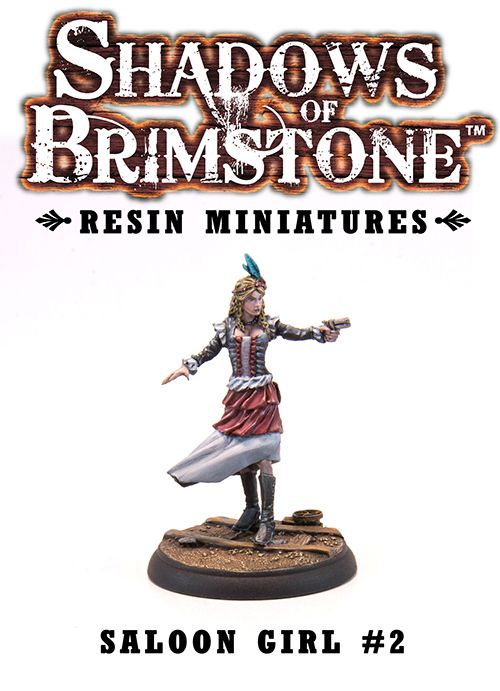 Shadows of Brimstone: Resin Saloon Girl #2
