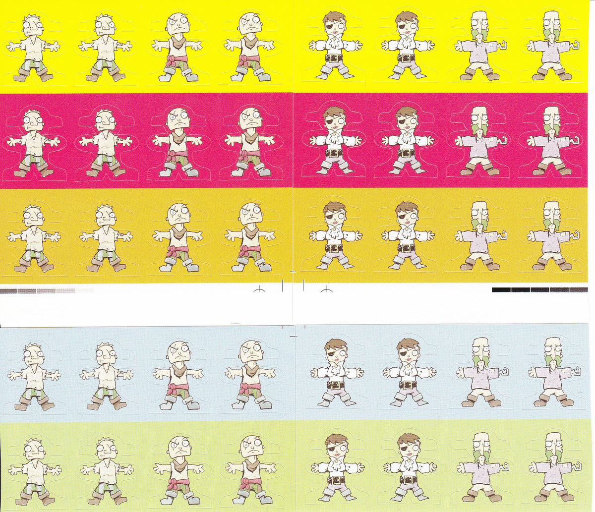 Walk the Plank! Meeple Stickers