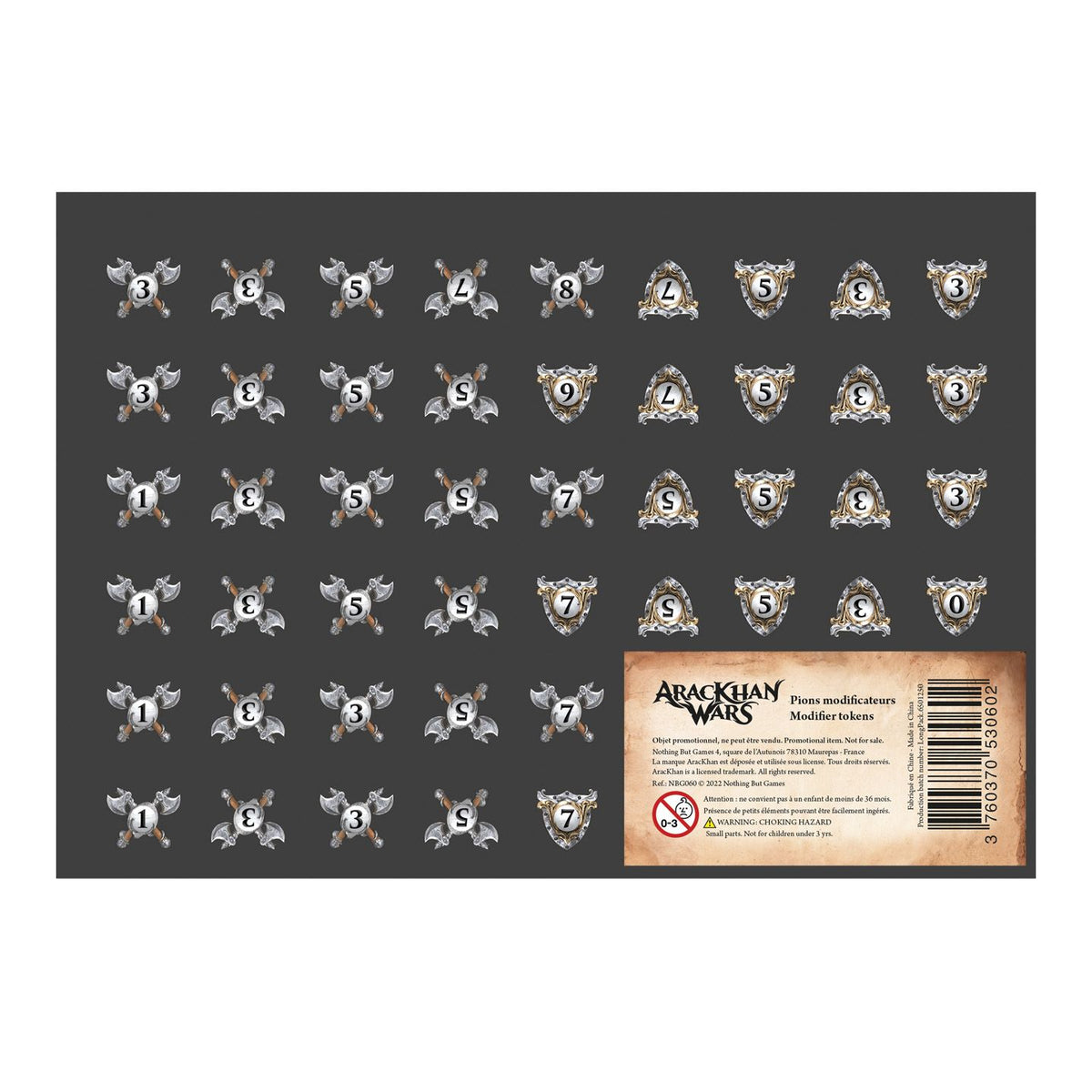 AracKhan Wars: Attack/Defense Modifier Tokens