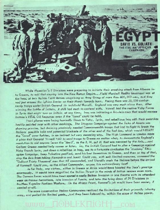 Egypt: David vs. Goliath – The Italian-African Campaign